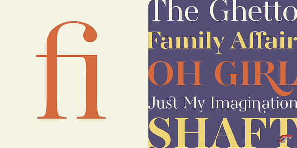 Card displaying AW Conqueror Didot typeface in various styles