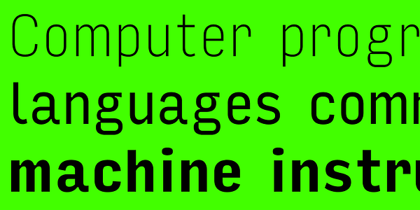 Card displaying Input Sans typeface in various styles