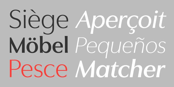 Card displaying Utile Display typeface in various styles