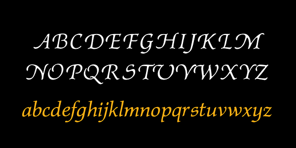 Card displaying P22 Afton typeface in various styles