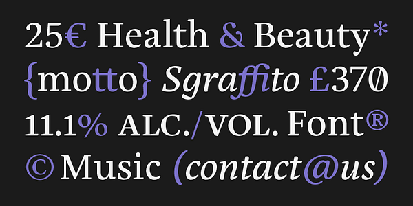 Card displaying Eskorte Latin typeface in various styles