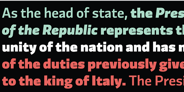 Card displaying Divenire typeface in various styles