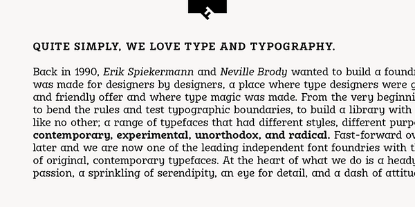 Card displaying FF Karbid Slab typeface in various styles