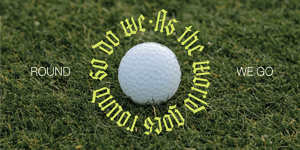 Card displaying Fayte typeface in various styles