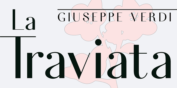 Card displaying Fiona typeface in various styles