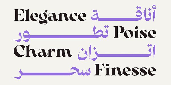 Card displaying Arsenica typeface in various styles