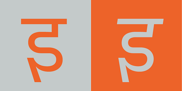 Card displaying Abacaxi Devanagari typeface in various styles