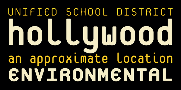 Card displaying Platelet typeface in various styles