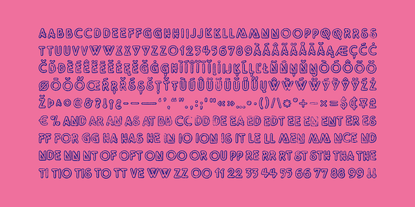 Card displaying Tight typeface in various styles