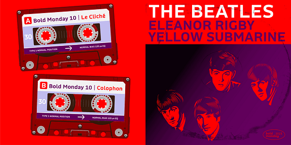 Card displaying Rigby typeface in various styles