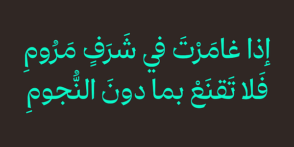 Card displaying Risala Variable typeface in various styles