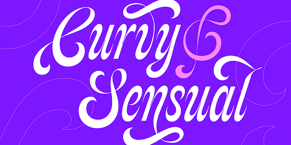 Card displaying Feline typeface in various styles