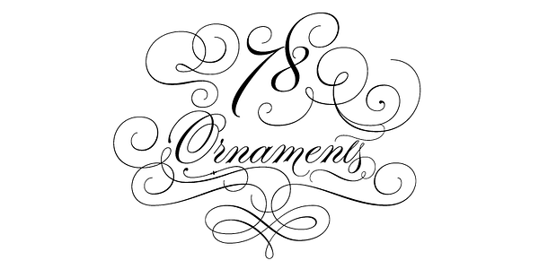 Card displaying Parfumerie Script typeface in various styles