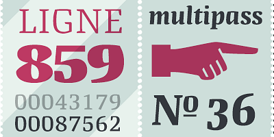Card displaying Quador Display typeface in various styles