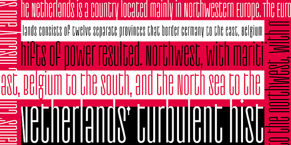 Card displaying TT Frantz typeface in various styles