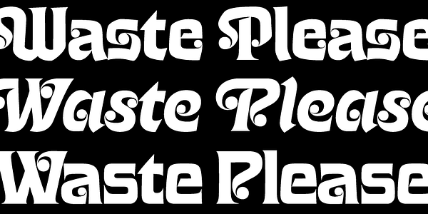 Card displaying Casserole typeface in various styles