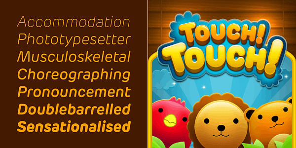 Card displaying New Rubrik typeface in various styles