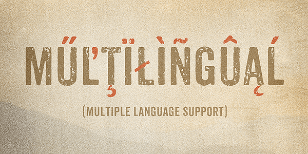 Card displaying Anodyne typeface in various styles