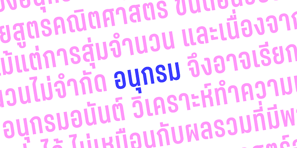 Card displaying Anugrom typeface in various styles