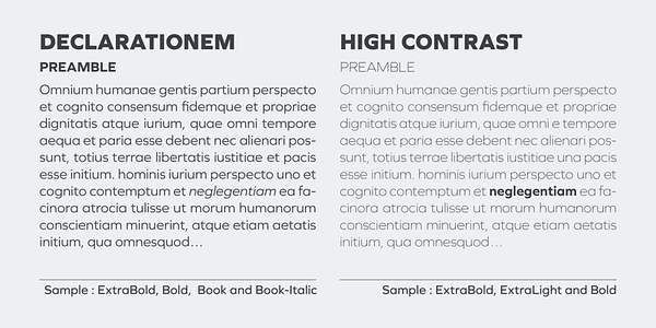 Card displaying Graphie typeface in various styles