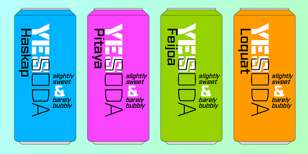 Card displaying Ironstrike typeface in various styles