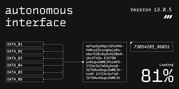 Card displaying TT Autonomous Mono typeface in various styles