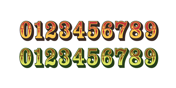 Card displaying Rosewood Color typeface in various styles