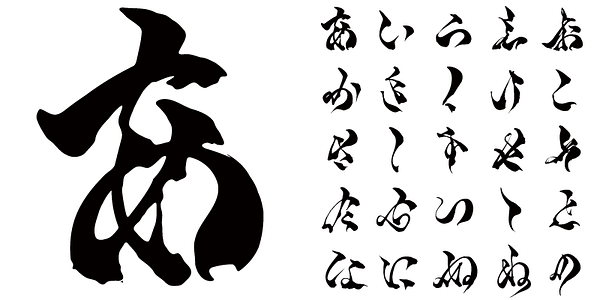 Card displaying AB Araji Kna typeface in various styles