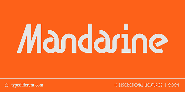 Card displaying BD Orange Variable typeface in various styles