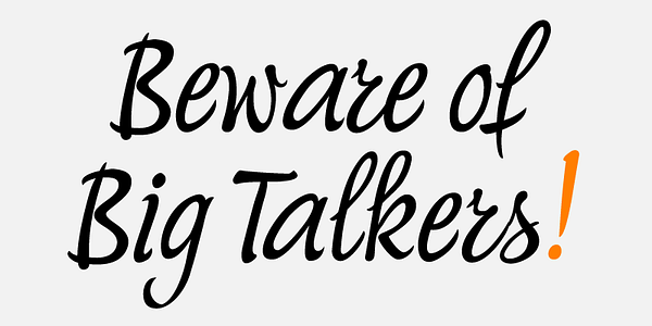 Card displaying PF Mediterra typeface in various styles