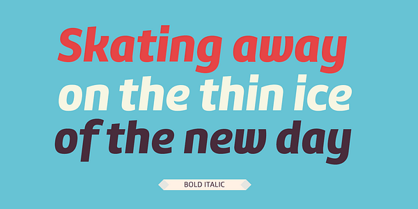 Card displaying Mariné typeface in various styles