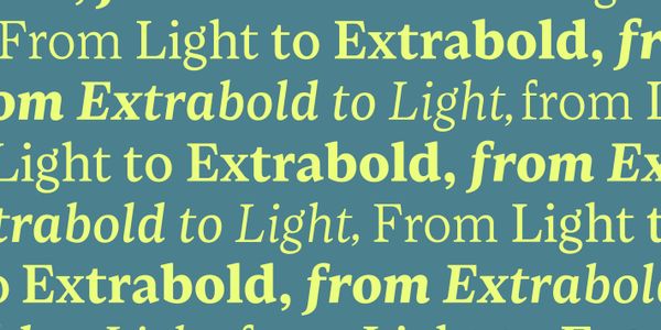 Card displaying Loretta Variable typeface in various styles