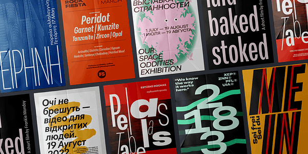 Card displaying Peridot PE Variable typeface in various styles