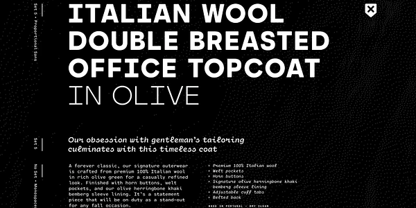 Card displaying Cartograph CF typeface in various styles