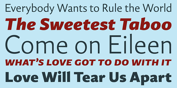 Card displaying Guyot Sans typeface in various styles