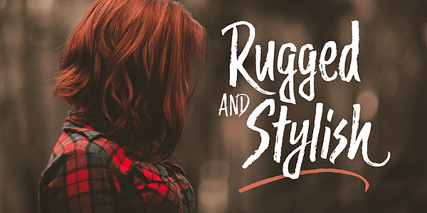 Card displaying Trailmade typeface in various styles