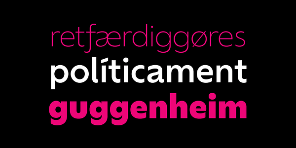 Card displaying Ofelia Display typeface in various styles