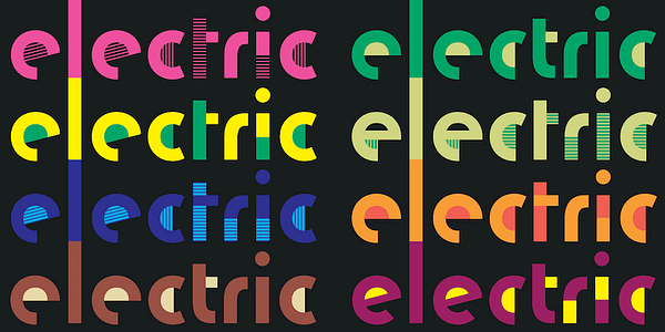 Card displaying Lincoln Electric typeface in various styles