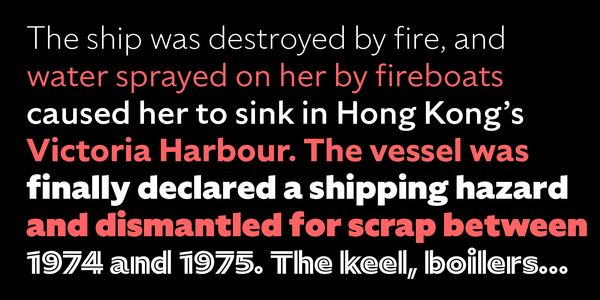 Card displaying Specter typeface in various styles