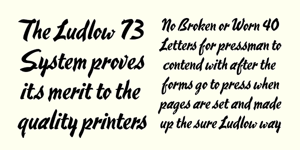 Card displaying Hauser Script typeface in various styles