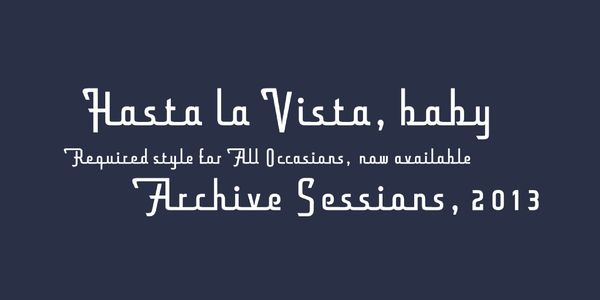 Card displaying Armstrong typeface in various styles