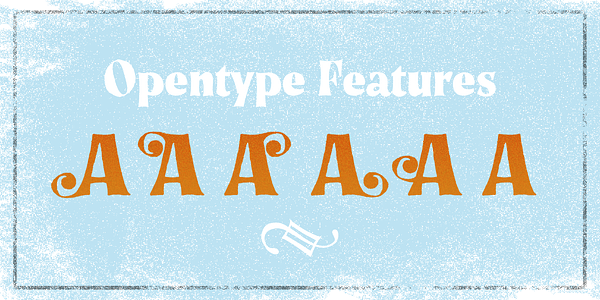 Card displaying Story Tales typeface in various styles