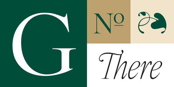 Card displaying IvyOra typeface in various styles