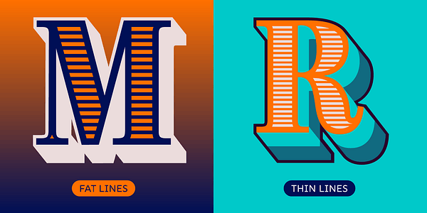 Card displaying Brim Narrow typeface in various styles