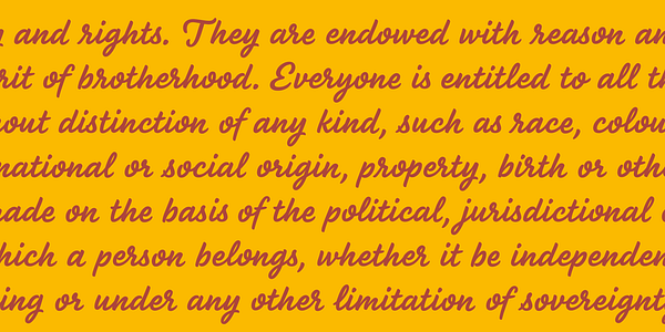 Card displaying Linzer typeface in various styles