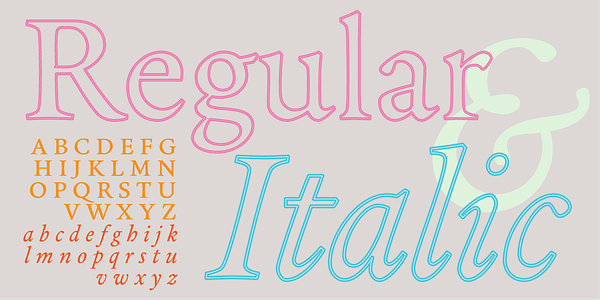 Card displaying Legitima typeface in various styles
