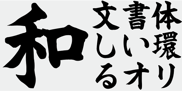 Card displaying TAw Byakkokaisho Eye typeface in various styles