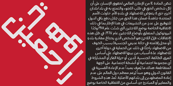 Card displaying Nashra Variable typeface in various styles