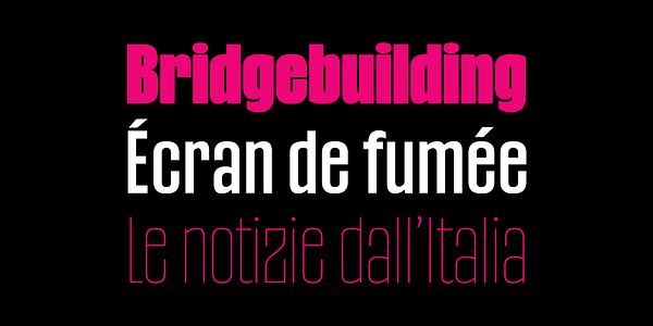 Card displaying Gothiks typeface in various styles