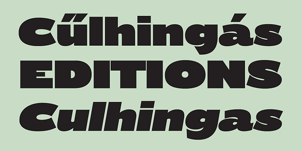 Card displaying PF Grand Gothik Variable typeface in various styles